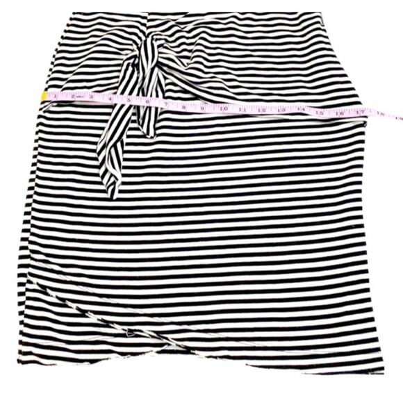 Anthropologie Dolan Left Coast Black & White Stripe Malta Tie Waist Dress,Size S - Picture 10 of 15